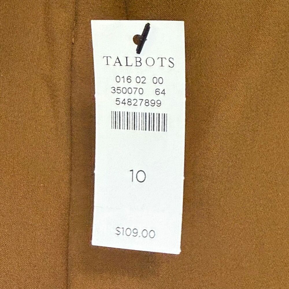 Talbots side zip Portland pant slim ankle pant size 10 NWT - Picture 8 of 11